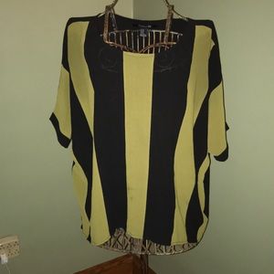 Forever 21 Bold Stripe Blouse - Size M